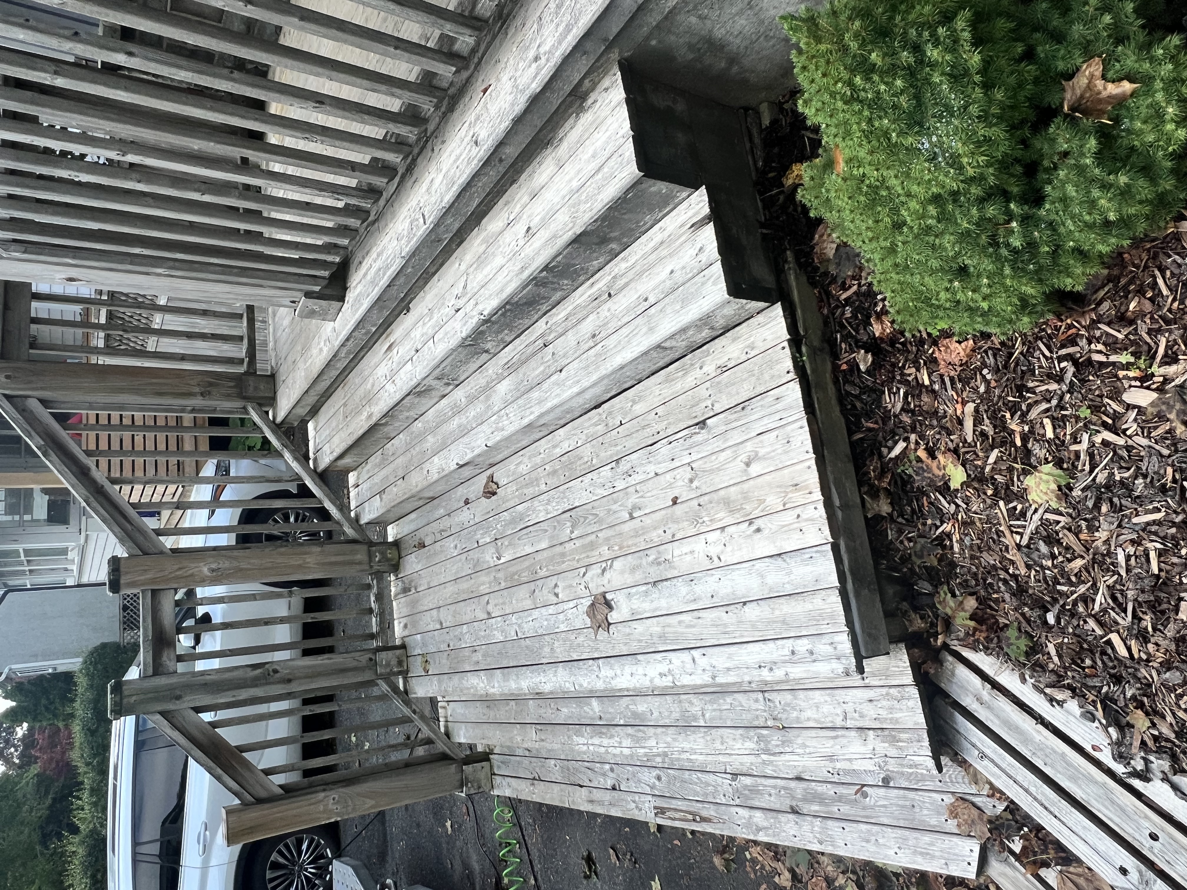 Deck steps damage