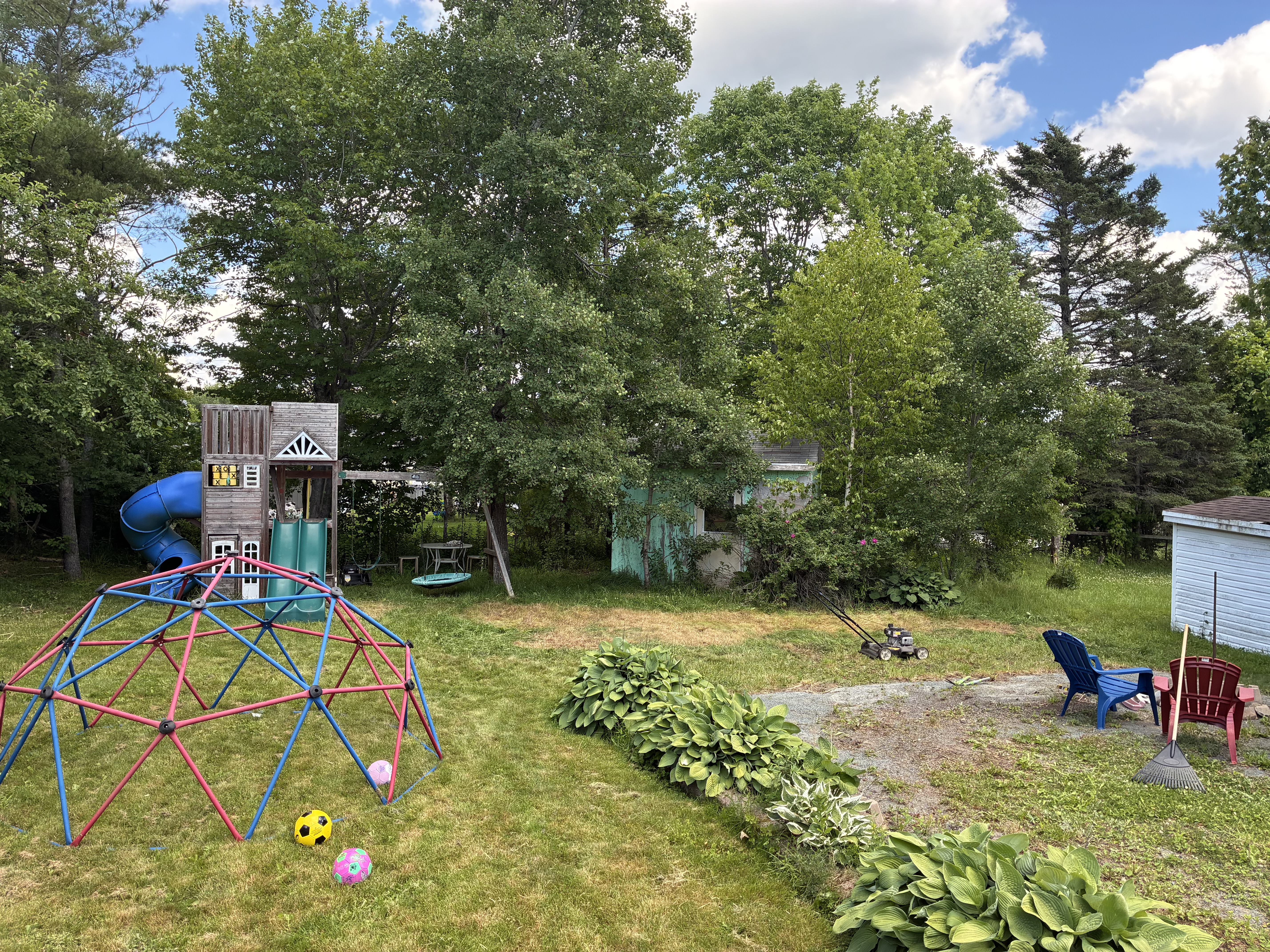 After - clean yard